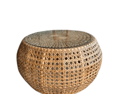 Table basse en osier