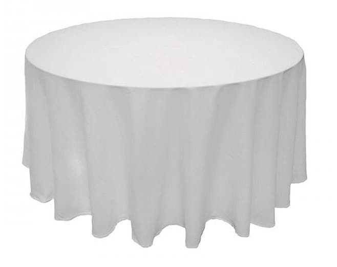 Nappe Ronde Blanche 290cm