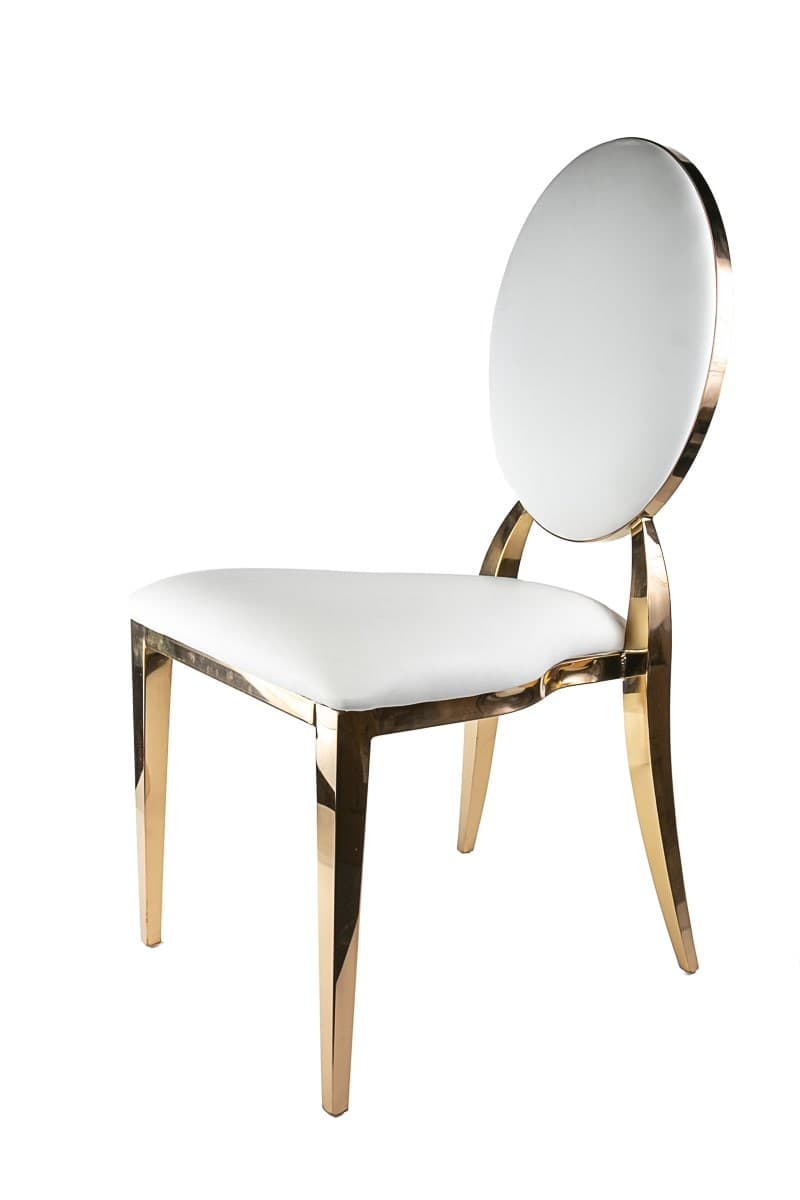 Chaise Médaillon Doré