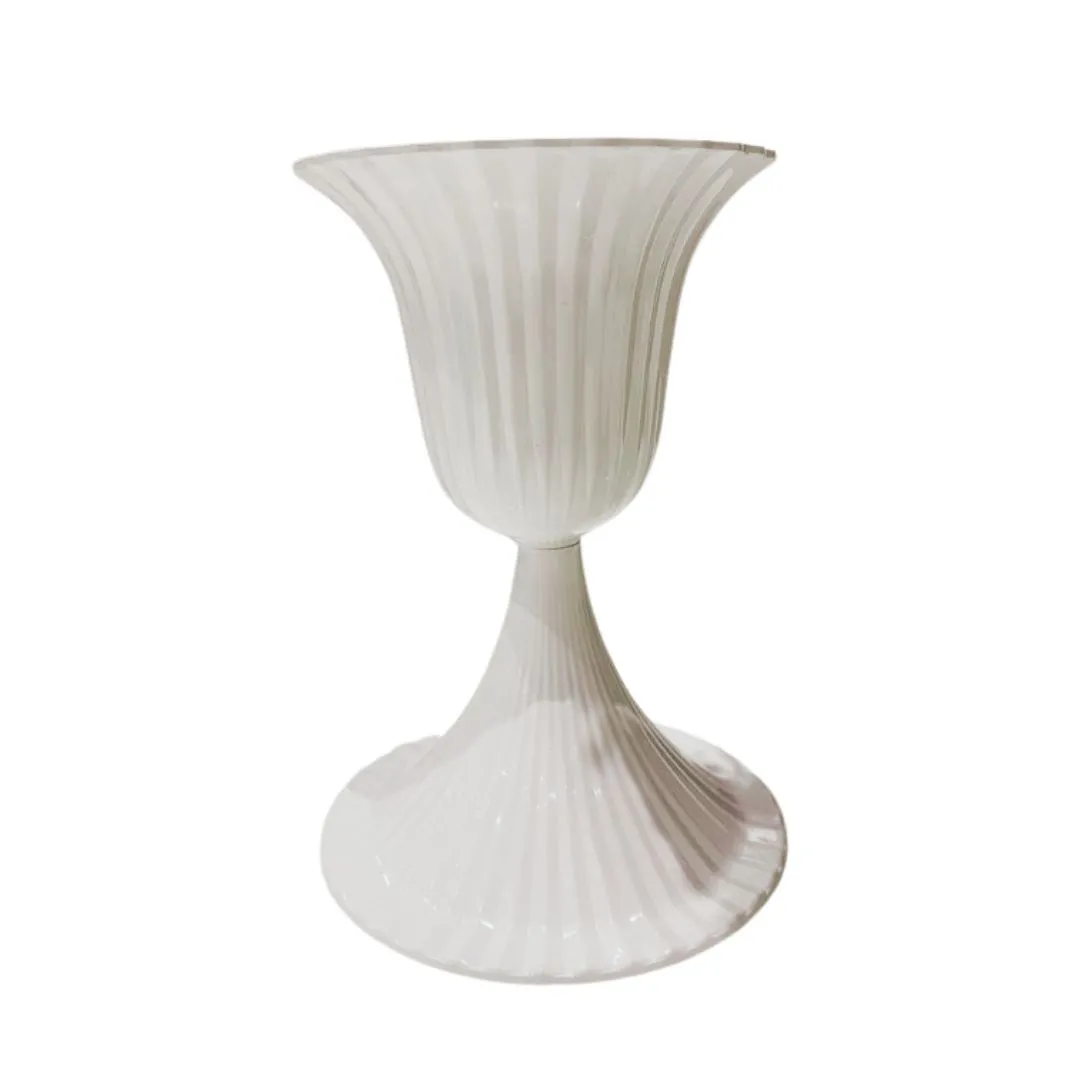 Vase Diabolo  – Blanc Plexiglas