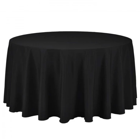 Nappe Ronde Noire 290cm