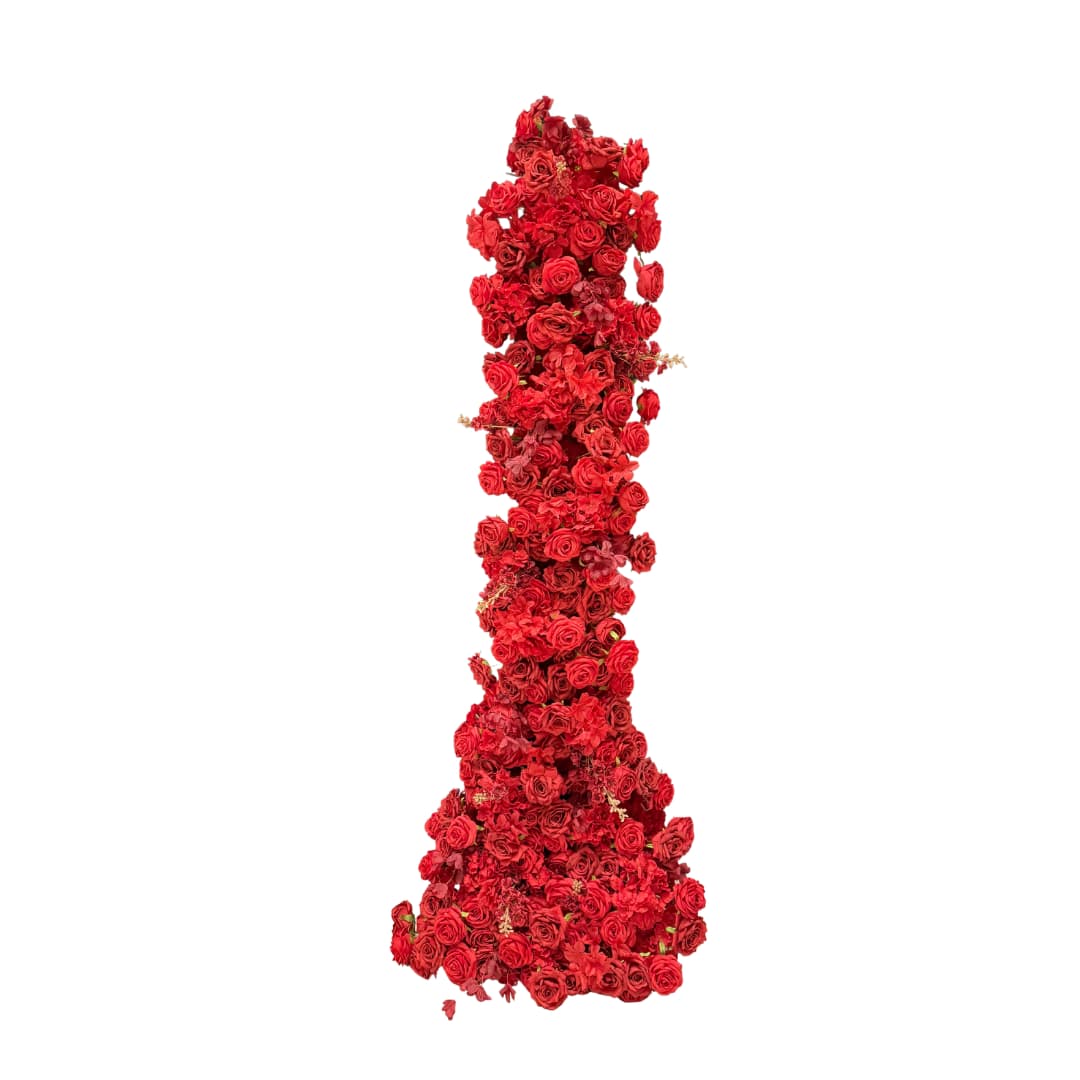 Cascade florale Rouge – H200 CM