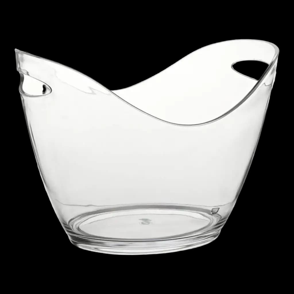 Seau à champagne transparent